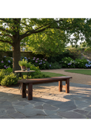Slatted Teak Outdoor Dining Bench | Novi Living Esmond | Oroatrade.com