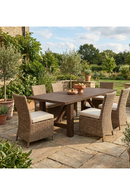Slatted Teak Outdoor Dining Table | Novi Living Esmond | Oroatrade.com