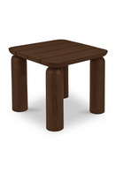 Brown Teak Outdoor Side Table | Novi Living Barclay | Oroatrade.com