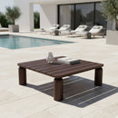 Brown Teak Outdoor Coffee Table | Novi Living Barclay