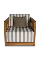 Brown Stripe Outdoor Accent Chair | Novi Living Adelaide | Oroatrade.com