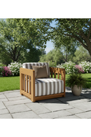 Brown Stripe Outdoor Accent Chair | Novi Living Adelaide | Oroatrade.com