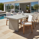 White Cushioned Outdoor Dining Chair | Novi Living Mateo