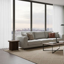 Slatted Teak Outdoor Side Table | Novi Living Denby | Oroa.com