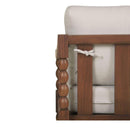 Hospitality furniture - Turned-Leg Teak Outdoor Accent Chair - www.oroatrade.com