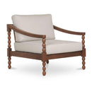 Hospitality furniture - Turned-Leg Teak Outdoor Accent Chair - www.oroatrade.com
