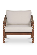Turned-Leg Teak Outdoor Accent Chair | Novi Living Delilah | Oroatrade.com