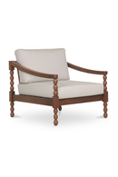 Turned-Leg Teak Outdoor Accent Chair | Novi Living Delilah | Oroatrade.com