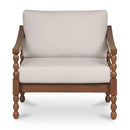 Hospitality furniture - Turned-Leg Teak Outdoor Accent Chair - www.oroatrade.com
