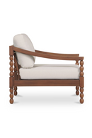 Turned-Leg Teak Outdoor Accent Chair | Novi Living Delilah | Oroatrade.com