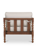 Turned-Leg Teak Outdoor Accent Chair | Novi Living Delilah | Oroa.com