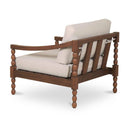 Hospitality furniture - Turned-Leg Teak Outdoor Accent Chair - www.oroatrade.com