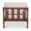 Hospitality furniture - Turned-Leg Teak Outdoor Accent Chair - www.oroatrade.com