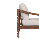 Hospitality furniture - Turned-Leg Teak Outdoor Accent Chair - www.oroatrade.com