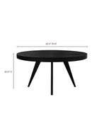 Hospitality furniture - Black Acacia Round Dining Table - www.oroatrade.com