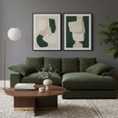 Hospitality furniture - Dark Green Sectional Sofa - www.oroatrade.com