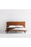 Contract furniture - Acacia Organic-Edge Headboard Bed - www.oroatrade.com