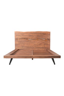 Contract furniture - Acacia Organic-Edge Headboard Bed - www.oroatrade.com