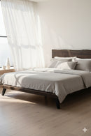 Brown Solid Acacia Bed | Novi Living Madagascar