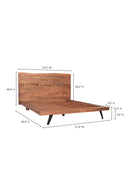 Contract furniture - Acacia Organic-Edge Headboard Bed - www.oroatrade.com