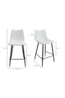 Vertical Stitched Counter Stools (2) | Novi Living Alibi