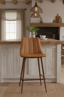 Vertical Stitched Counter Stools (2) | Novi Living Alibi
