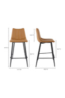 Vertical Stitched Counter Stools (2) | Novi Living Alibi