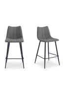 Vertical Stitched Counter Stools (2) | Novi Living Alibi