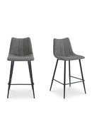 Vertical Stitched Counter Stools (2) | Novi Living Alibi | Oroa.com