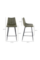Vertical Stitched Counter Stools (2) | Novi Living Alibi
