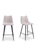 Vertical Stitched Counter Stools (2) | Novi Living Alibi