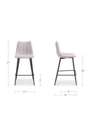 Vertical Stitched Counter Stools (2) | Novi Living Alibi