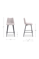 Vertical Stitched Counter Stools (2) | Novi Living Alibi | Oroa.com