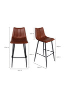 Vertical Stitched Bar Stools (2) | Novi Living Alibi
