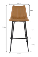 Vertical Stitched Bar Stools (2) | Novi Living Alibi