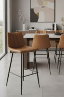 Vertical Stitched Bar Stools (2) | Novi Living Alibi