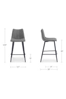 Vertical Stitched Bar Stools (2) | Novi Living Alibi