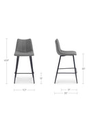 Vertical Stitched Bar Stools (2) | Novi Living Alibi | Oroa.com