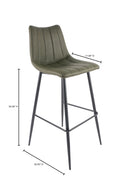 Vertical Stitched Bar Stools (2) | Novi Living Alibi | Oroa.com