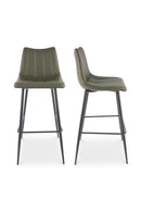 Vertical Stitched Bar Stools (2) | Novi Living Alibi