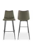 Vertical Stitched Bar Stools (2) | Novi Living Alibi