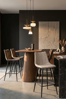 Vertical Stitched Bar Stools (2) | Novi Living Alibi