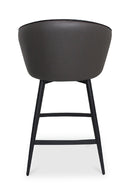 Hospitality furniture - Gray Curved Swivel Counter Stool - www.oroatrade.com