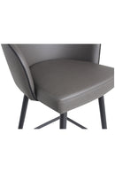 Hospitality furniture - Gray Curved Swivel Counter Stool - www.oroatrade.com
