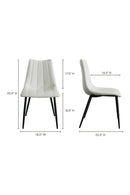 Vertical Stitched Dining Chairs (2) | Novi Living Alibi | Oroa.com