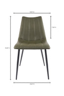 Vertical Stitched Dining Chairs (2) | Novi Living Alibi | Oroa.com