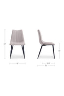 Vertical Stitched Dining Chairs (2) | Novi Living Alibi
