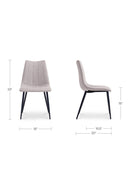 Vertical Stitched Dining Chairs (2) | Novi Living Alibi | Oroa.com