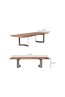 Hospitality furniture - Solid Acacia Wood Dining Table - www.oroatrade.com