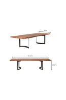 Hospitality furniture - Solid Acacia Wood Dining Table - www.oroatrade.com